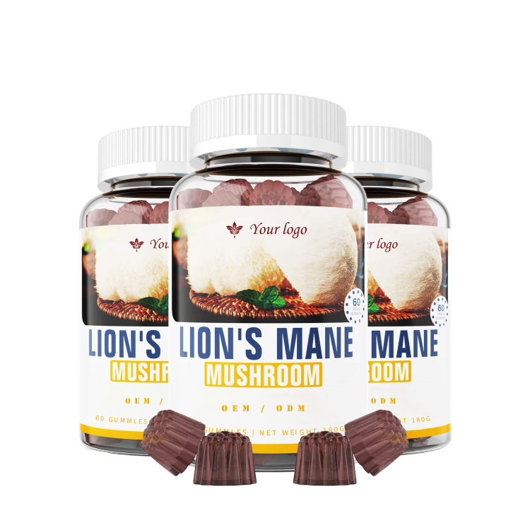 OEM/ODM Mushroom Gummies Mushroom Complex Supplements Lions Mane Gummies for Brain Memory & Energy