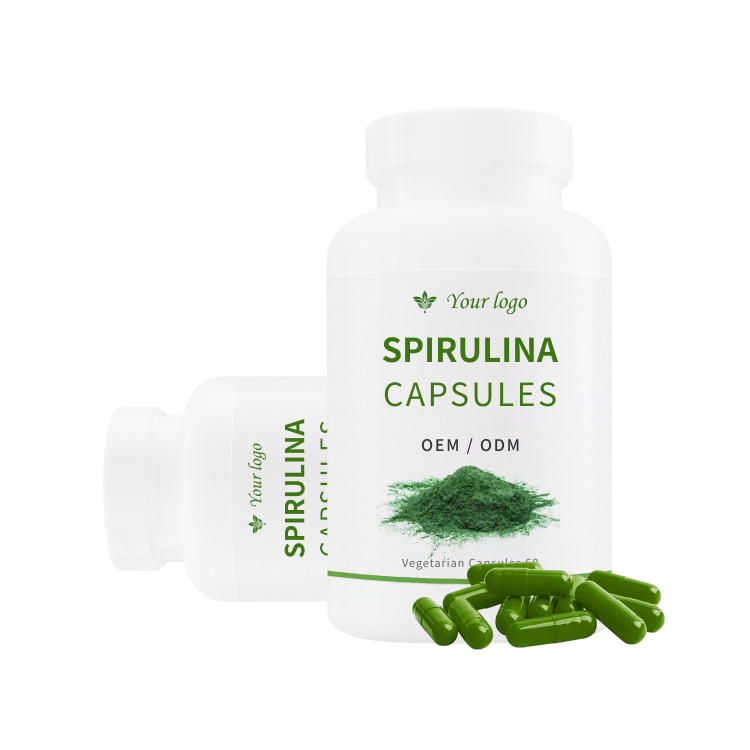 Private label Nutritional Supplements Spirulina Capsules in Bulk Sale