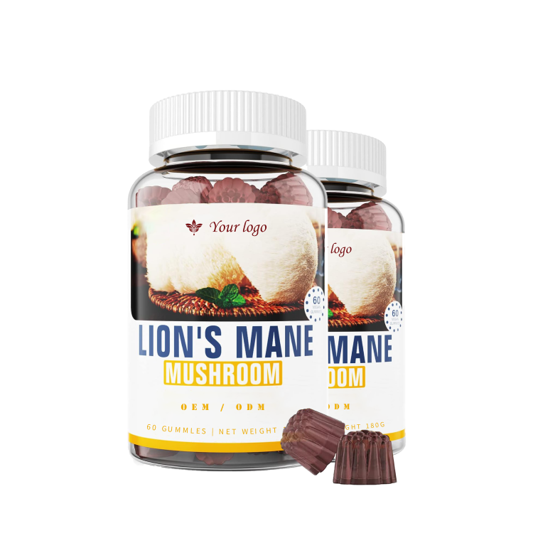 OEM/ODM Mushroom Gummies Mushroom Complex Supplements Lions Mane Gummies for Brain Memory & Energy