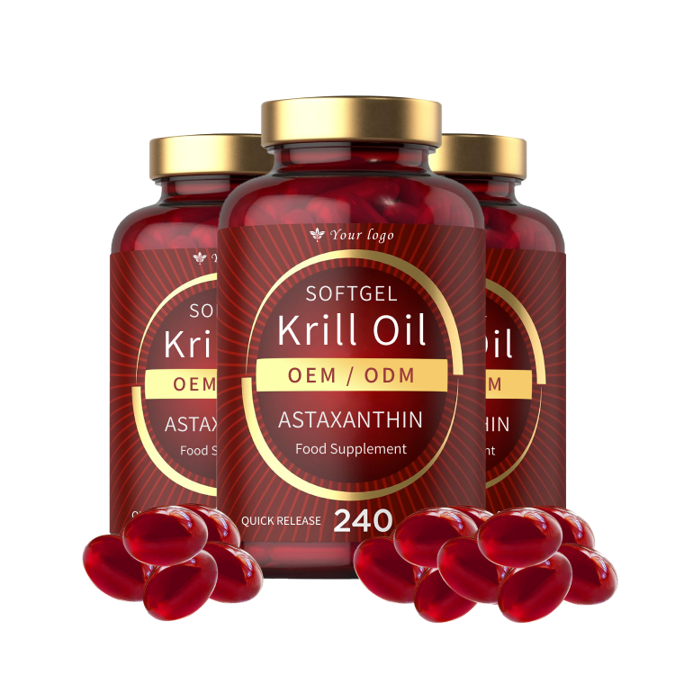 Factory Supply High Quality Krill Oil Capsules Softgels Factory