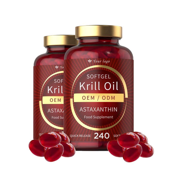 Factory Supply High Quality Krill Oil Capsules Softgels Factory