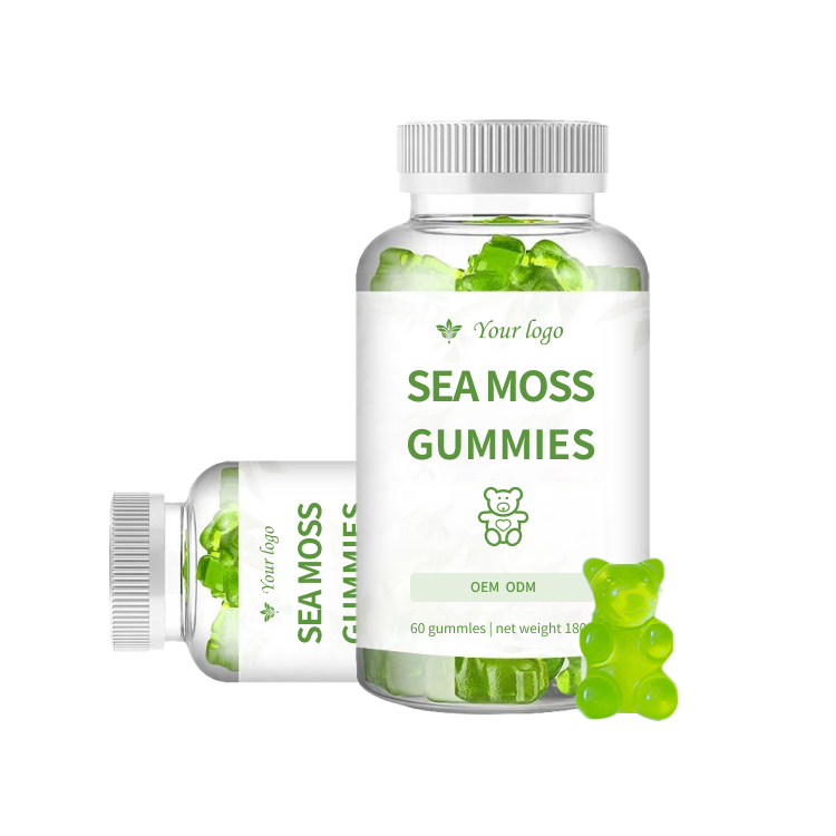 Private Label Pink a Sea Moss Gummy Bear Organic Sea Moss Gummies white label for Health