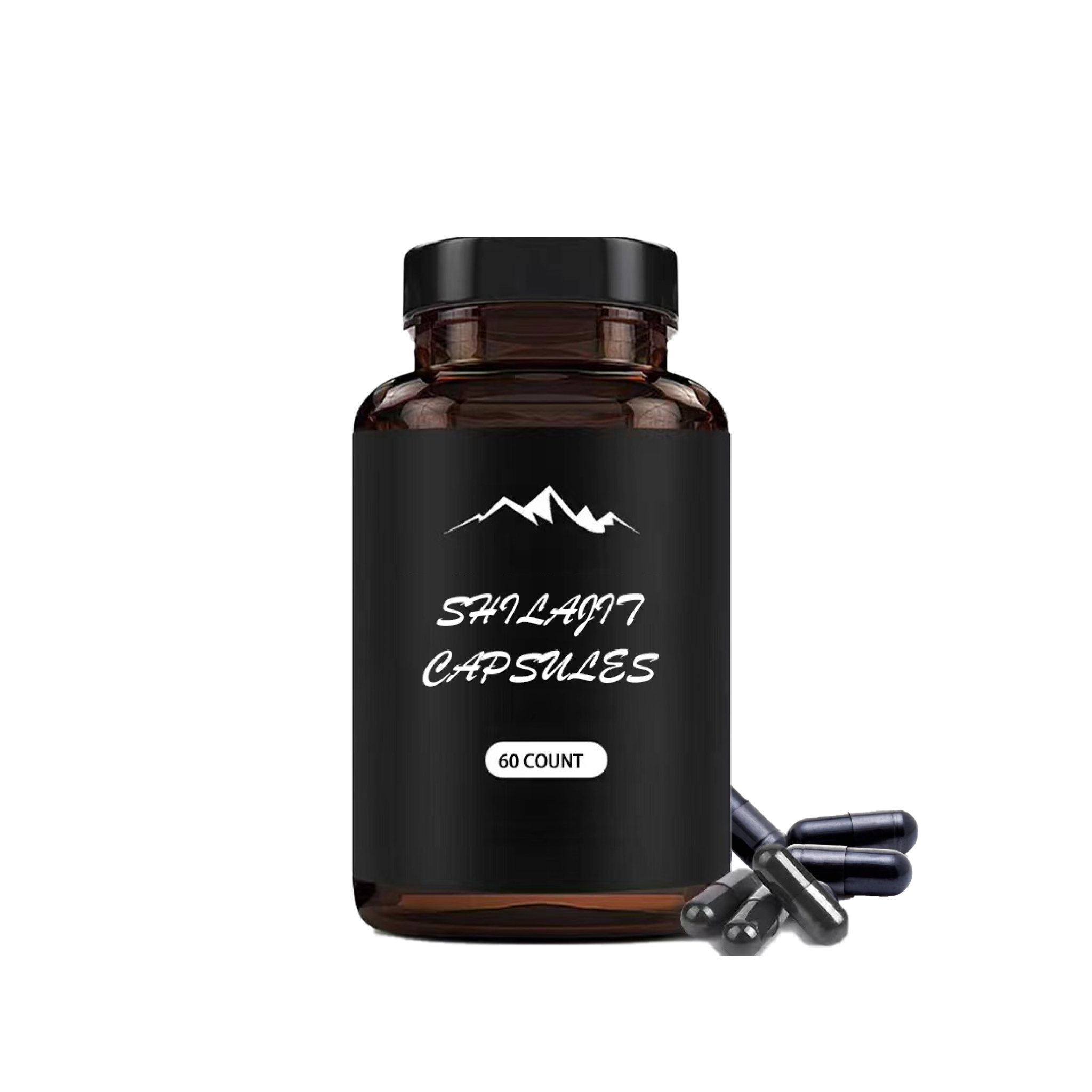 OEM/ODM High Quality Capsule Supplement Shilajit Pure Extract Black Shilajit Capsule